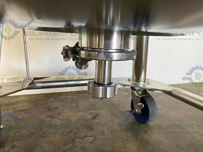 Used Precision Stainless  500 Liter  Jacketed Reactor  Mixing Tank w/ PharMix Agitator