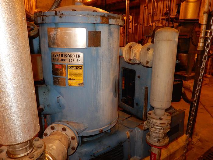 Used BIRD MODEL 400 CENTRISORTER PRESSURE SCREEN MAX SPEED 1400 RPM