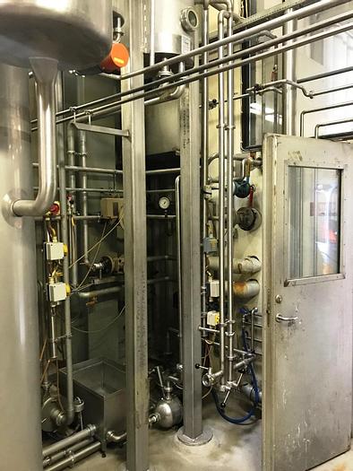Used 2-step falling-film vacuum evaporator