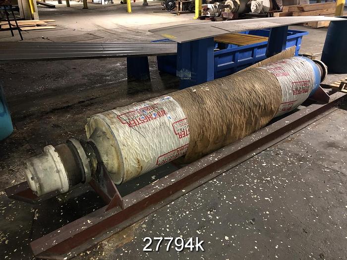 Used Manchester Vertical Size Press, 98" Face Rolls. #27794