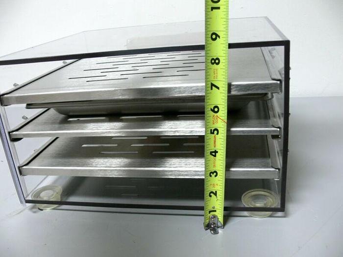 Used Acrylic C02 N2/O2 Chamber w/ Aluminum Shelves
