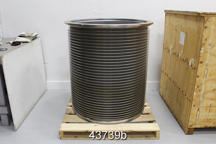 Unused GL&V UV500 Stainless Steel Pressure Screen Basket, .130mm Slots #43739