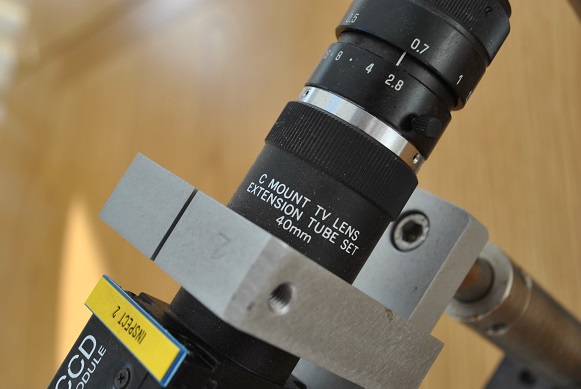 Used Aerotech rack and pinion system with CCD Camera and lens