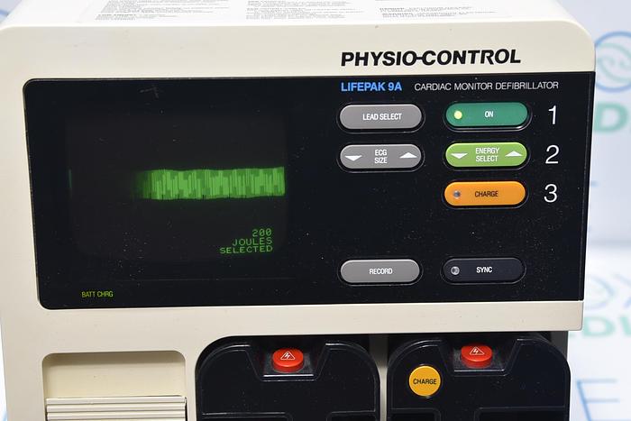 Used PHYSIO-CONTROL LIFEPAK 9A, MONITOR, AED, DEFIB.,