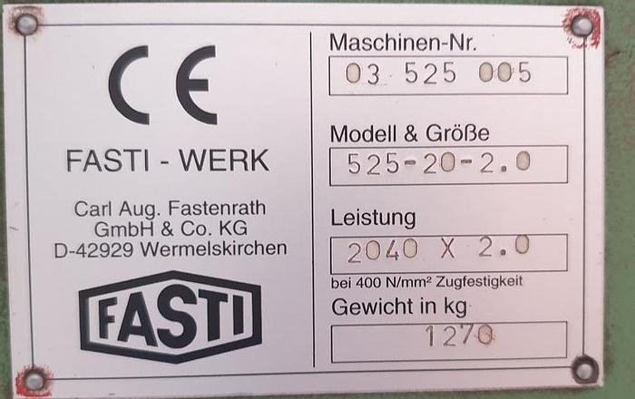 Gebraucht Motorische Tafelschere Fasti 525-20-2