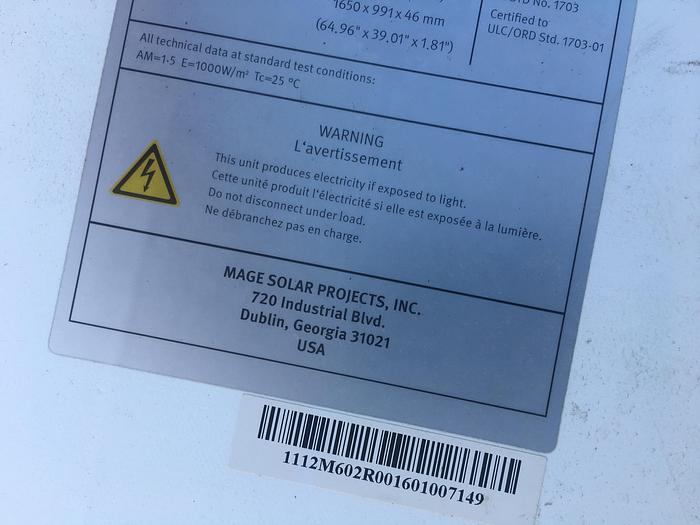 Used 2010 240 WATT MAGE POWERTEC PLUS 240/ 6 MO