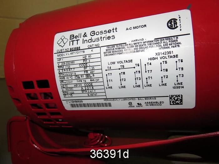 Unused Bell and Gossett Series 60 Pump, 1.5x3, 172760LF, Unused #36391