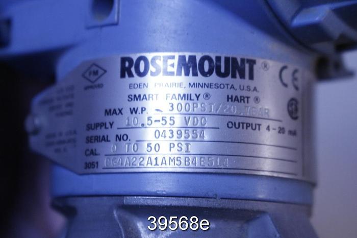 Used Rosemount 3051CG4A22A1AM5B4E5L4 Pressure Transmitter #39568