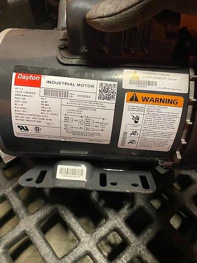 Used Dayton 6K562BG, 1 HP Industrial Motor