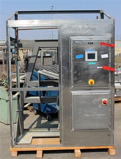 Used 60 CU. FT. GEMCOMATIC SLANT CONE BLENDER WITH DRUM LIFT - S/S