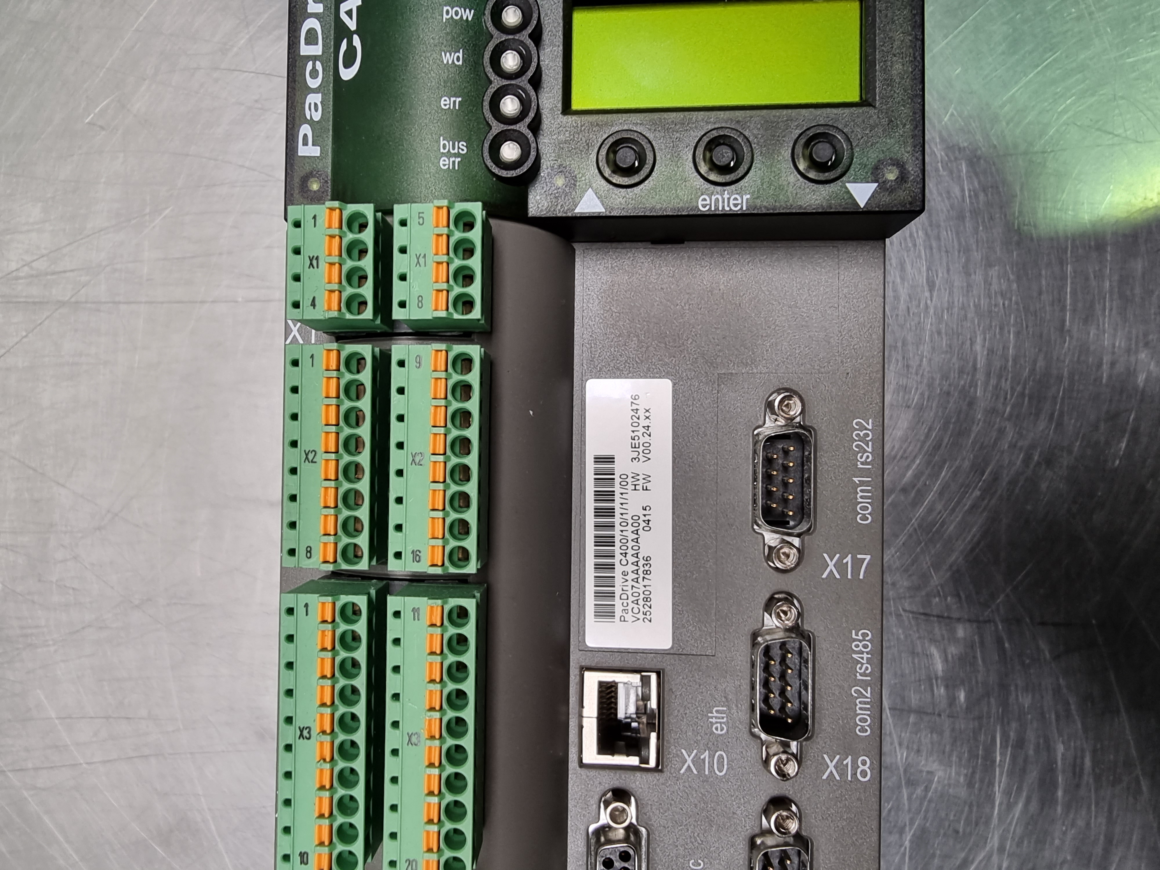 Used Schneider Elau C400 Pac Drive C400/10/1/1/1/00 | VCA07AAAA0AA00