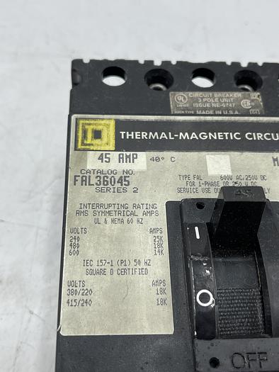 Used Square D FAL36045