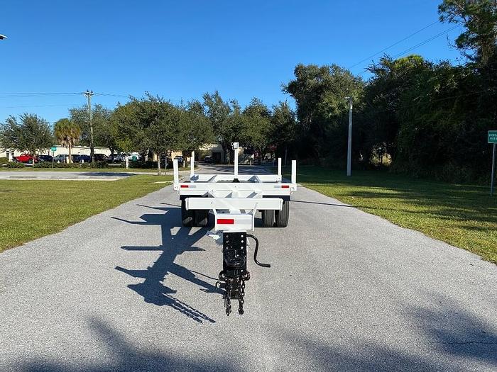 Used 2003 Pike 33N 15000 lb SA Extendable Pole Trailer - 35101