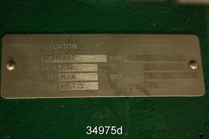 Used Fisher V150 6" Vee-ball Control Valve #34975