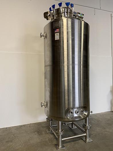 Used Holloway  2000 Liter Stainless Steel 100 PSI Jacketed Process Vessel w/ Agitator