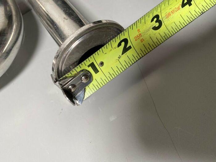 Used 2 ITT Sherotec 90PSI Stainless Steel Valves w/ 2 Position Monitor 3/4" Sanitary