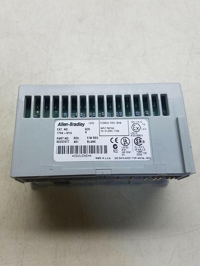 Used NEW ALLEN BRADLEY 1794-IV16 SER. A FLEX I/O 24VDC SOURCE INPUT MODULE 1794IV16