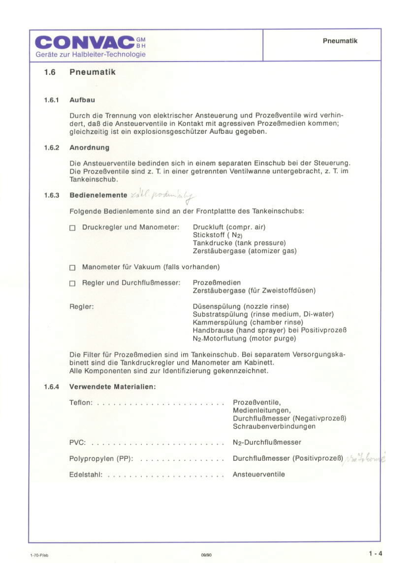 Used Convac CPP 70 Developer