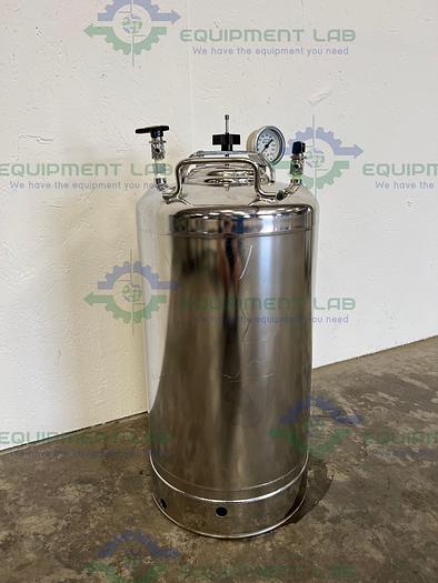 Used Alloy Products  30 Liter Stainless Steel Pressure Vessel 115PSI