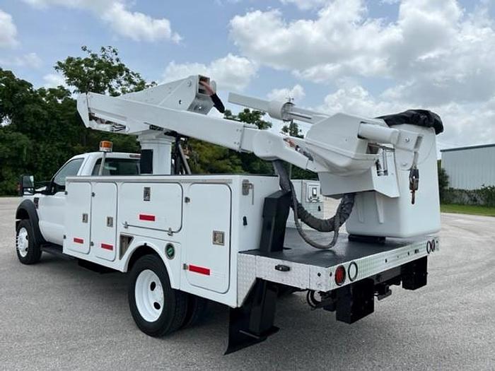 Used Versalift 41ft Material Handler Bucket Boom on 2010 Ford F550 4x4 Reg Cab Utility Truck - C25254