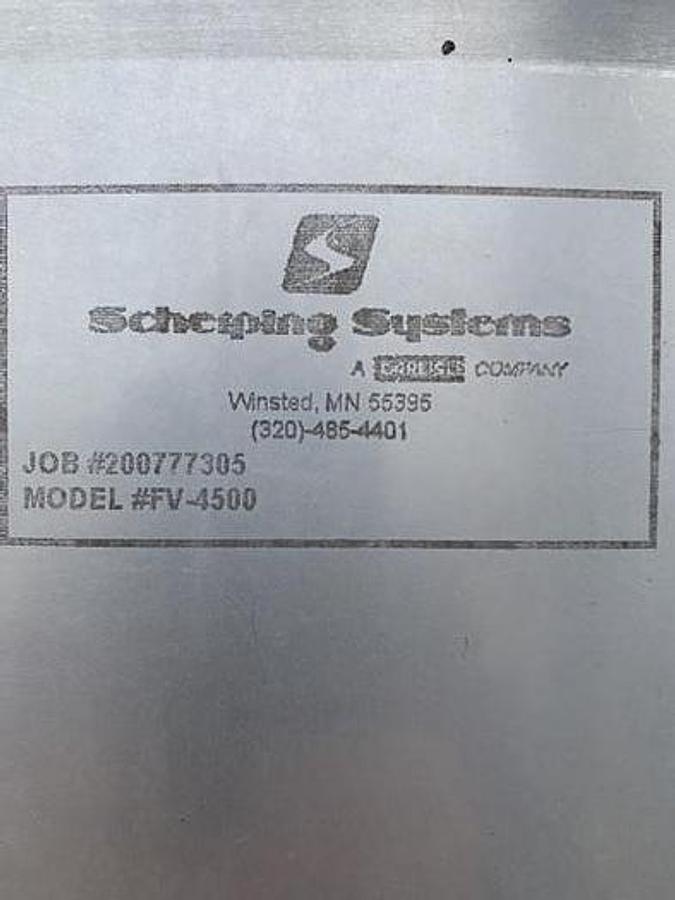 Used Scherping Systems Drain Table Complete Model# FV-4500