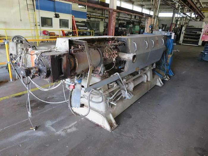 Used 1999 PTI pelletizing line with model TS4500 4.5″ 30:1 L/D extruder