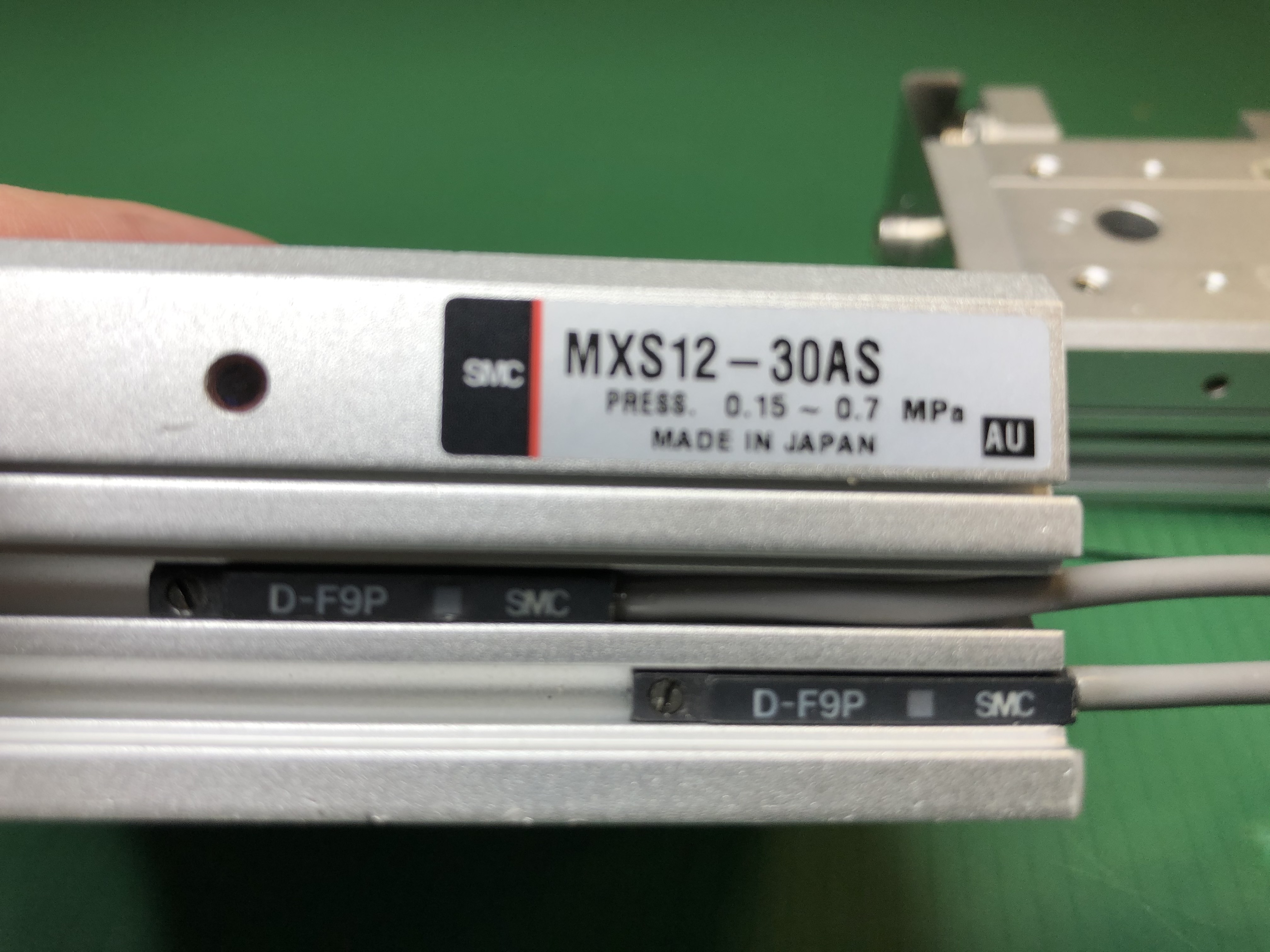 Used SMC MXS12-30AS Pnuematic Dual Rod Cylinder