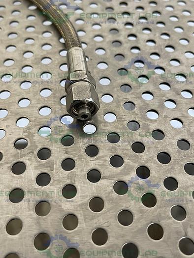 Used 24" Stainless Steel Braided Hose w/ 1/2" NPT Fitting