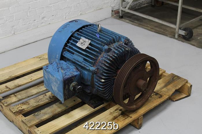Used Marathon 3VA324TTFS6526ANW A/C Motor, 40Hp, 1775 Rpm, 460 Volts #42225