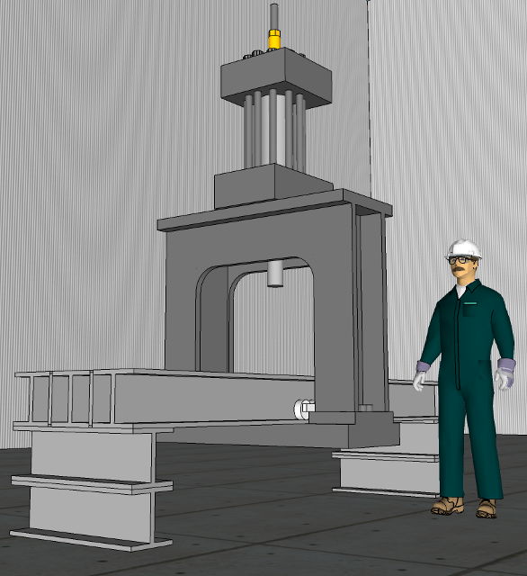 Used 150 Ton HPM Hydraulic Straightening Press