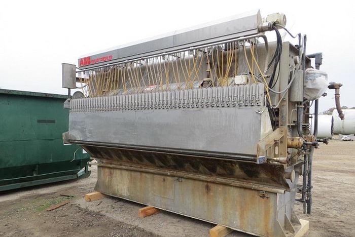 Used 160" (4.06M) POND VOITH SULZER AIR PAD HEADBOX, 316, S/S, VALLEY