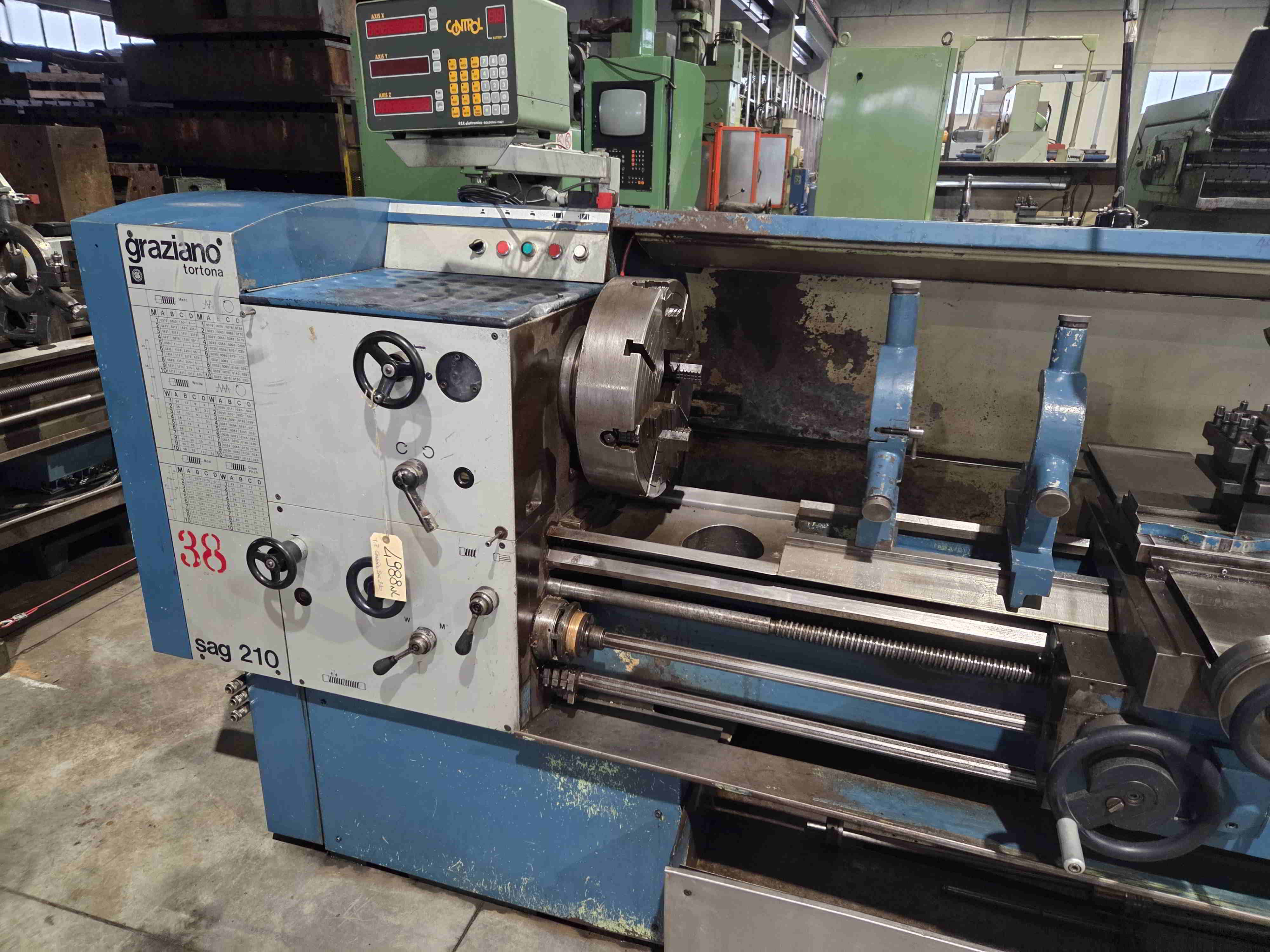 Usato Tornio Parallelo GRAZIANO SAG 210n x 1500 