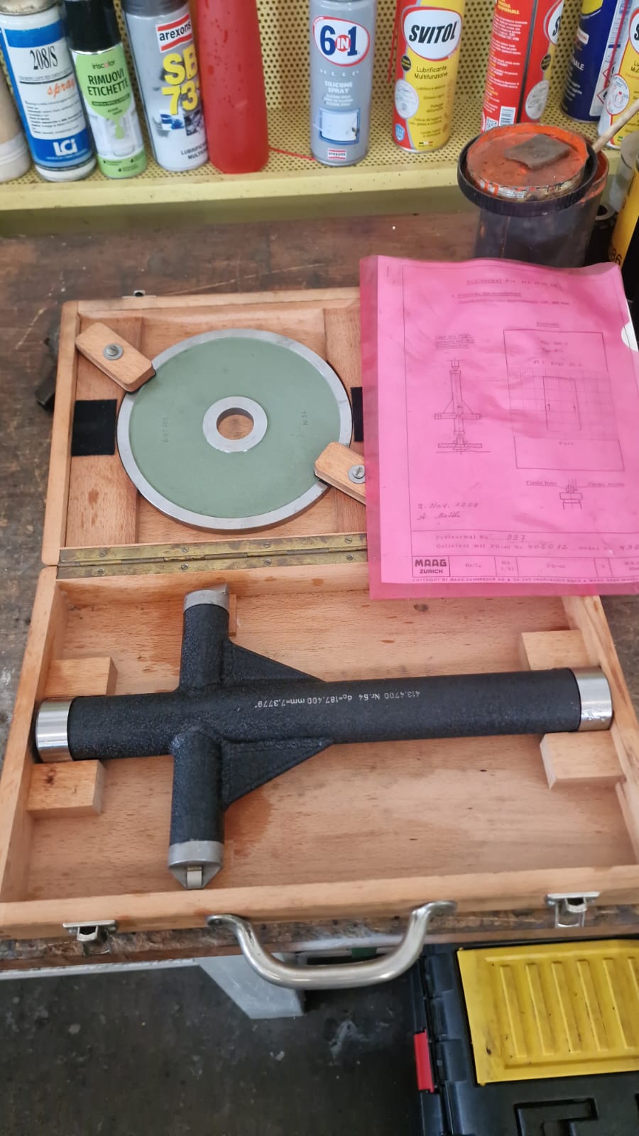 Usato Croci per evolventimetro Maag 