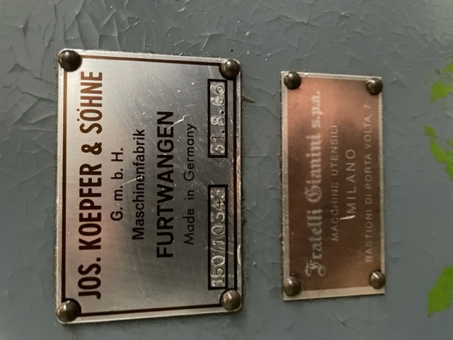 Usato 1966 Dentatrice a creatore KOPFER 150 