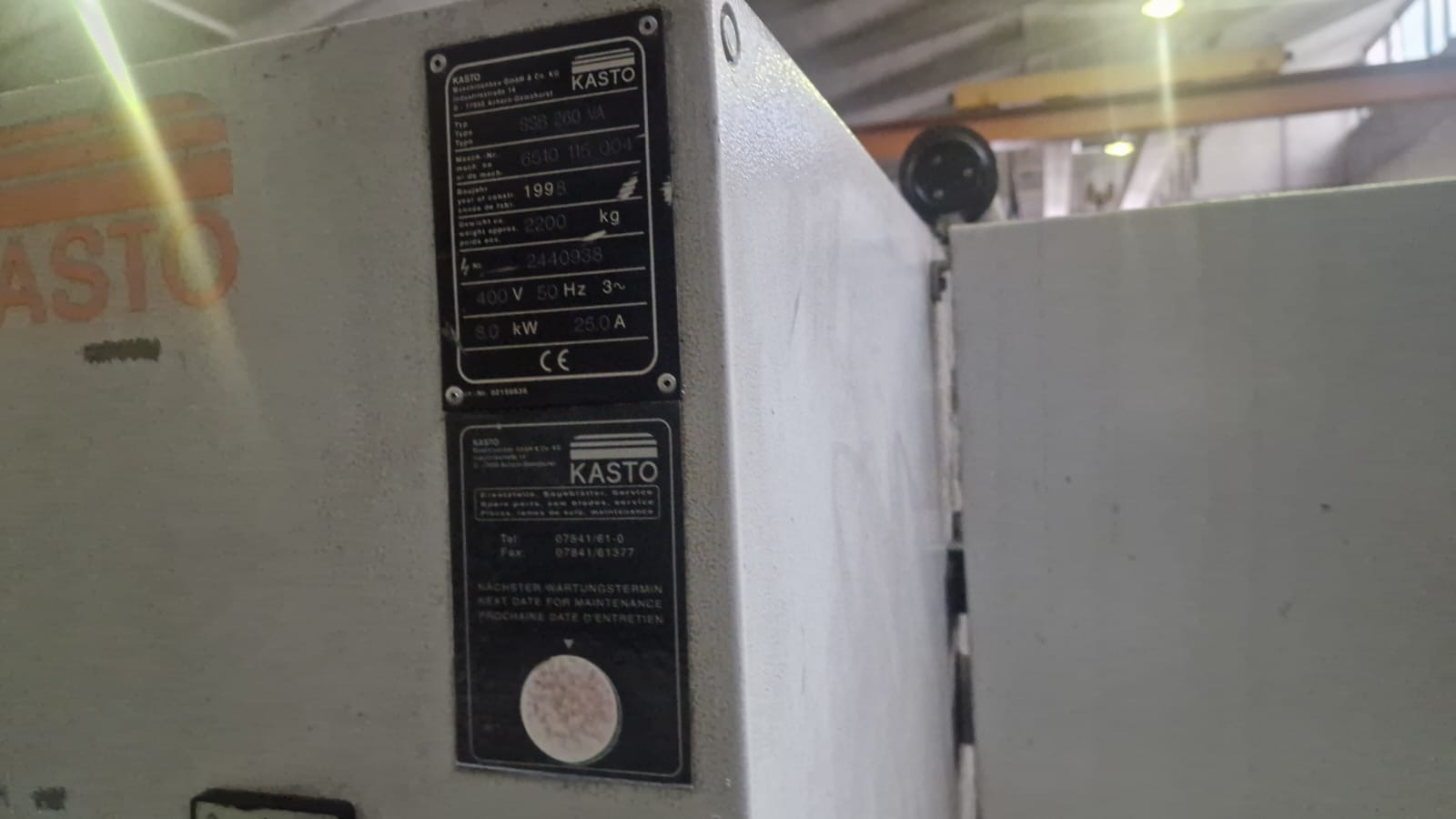 Usato Segatrice KASTO SSB 260 VA