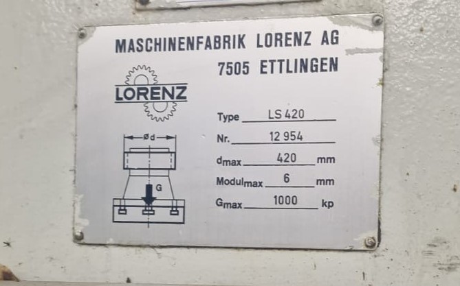 Usato Dentatrice a coltello LORENZ LS 420