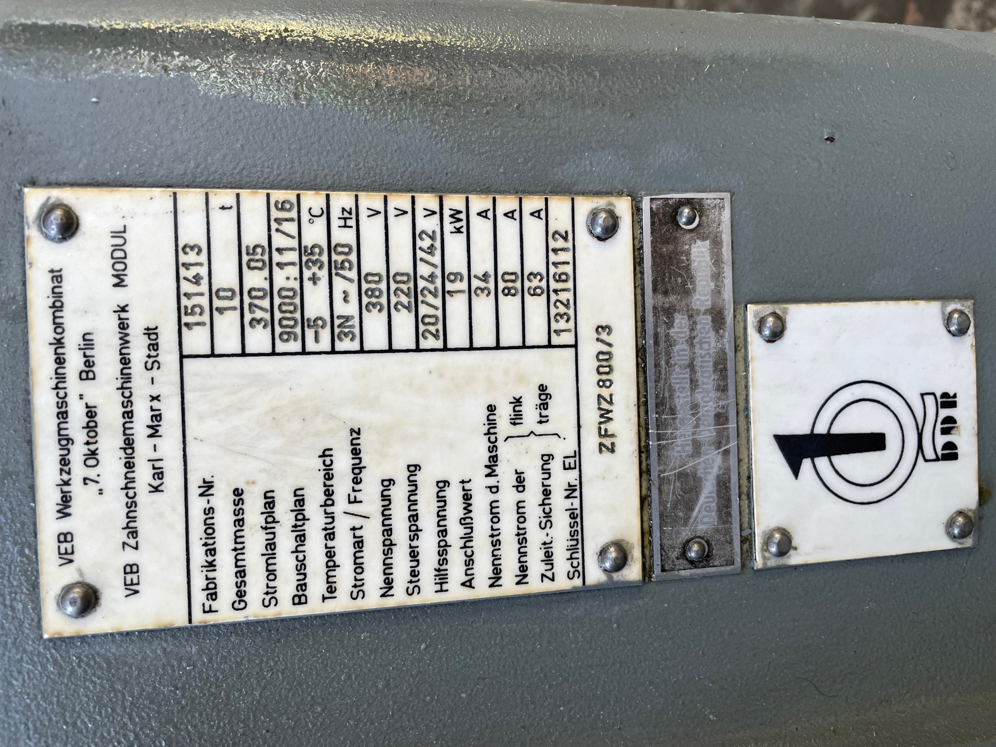 Usato Dentatrice a creatore MODUL ZFWZ 800/3