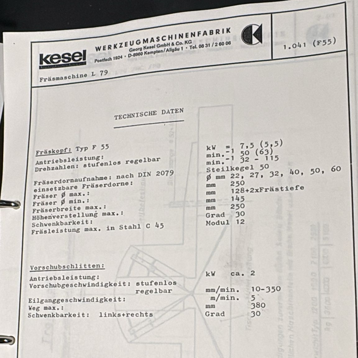 Usato Fresatrice per cremagliere KESEL L79/2100