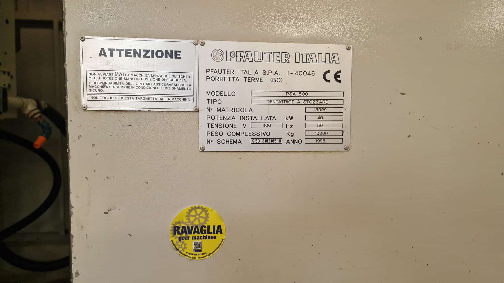 Usato Dentatrice a coltello GLEASON PFAUTER PSA 500 CNC