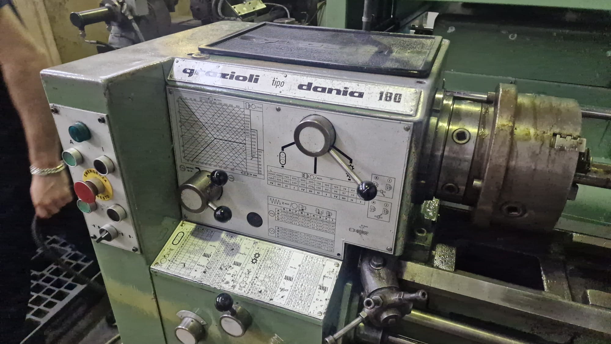 Usato Tornio GRAZIOLI DANIA 180x1000