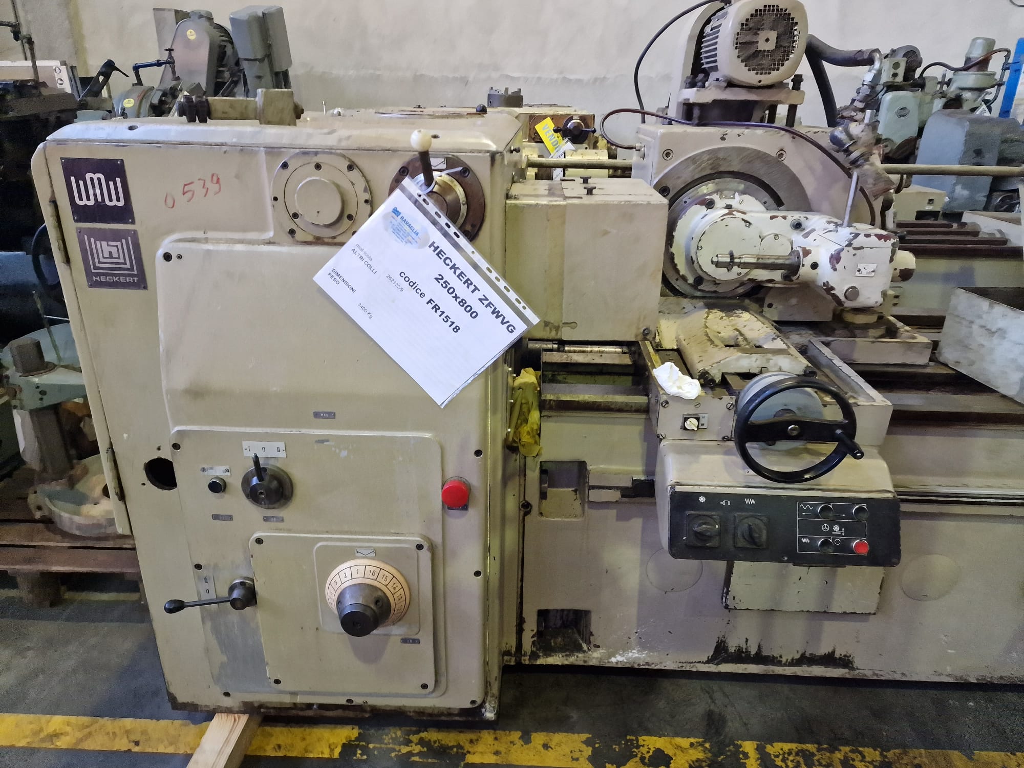 Usato Fresatrice per viti e filetti HECKERT ZFWVG 250x800