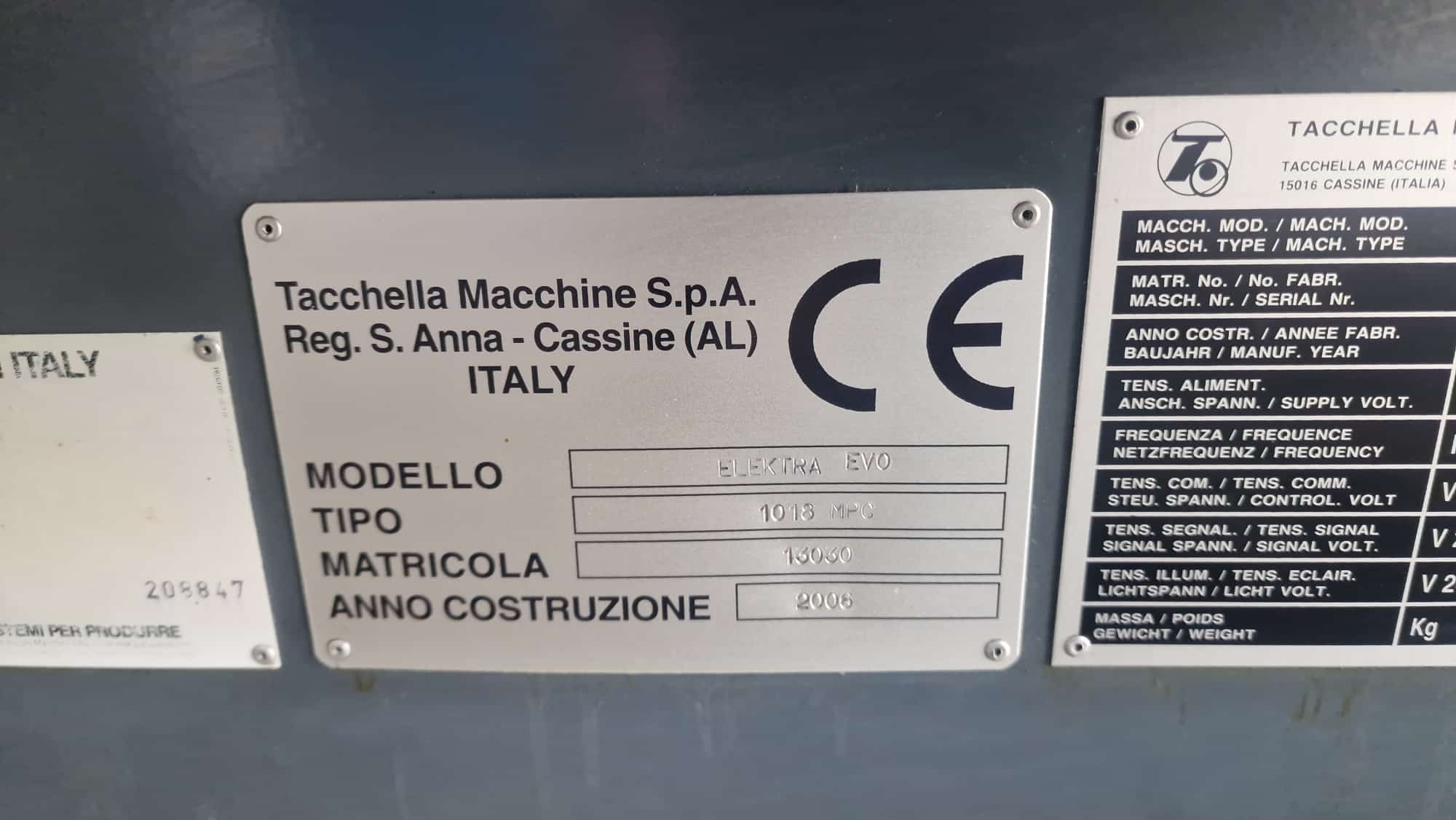 Usato Rettifica per interni ed esterni TACCHELLA ELEKTRA EVO 1018 MPC - 2006