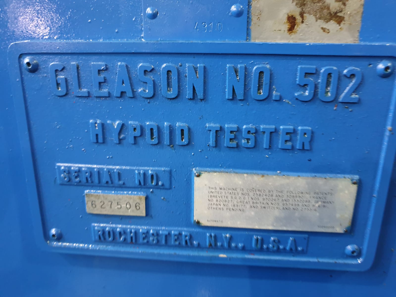 Usato Tester per ingranaggi ipoidi GLEASON 502