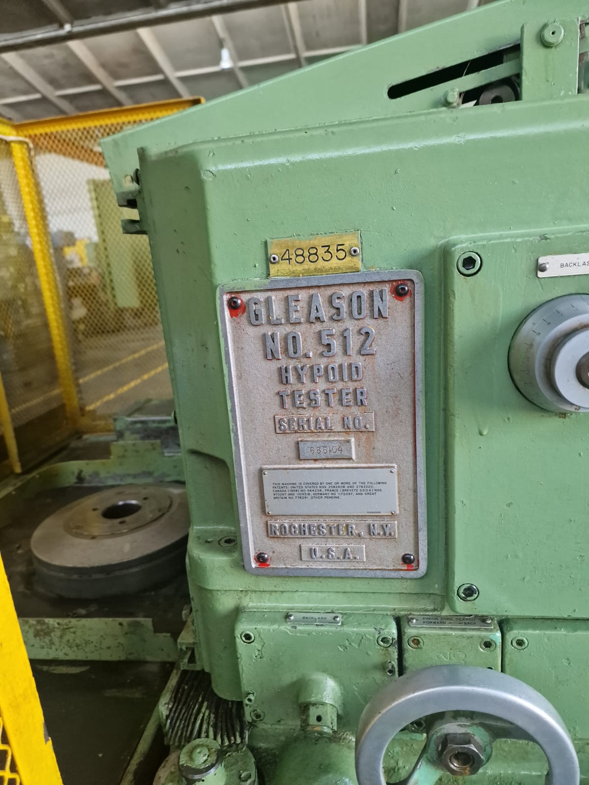 Usato Tester per ingranaggi ipoidi GLEASON 512