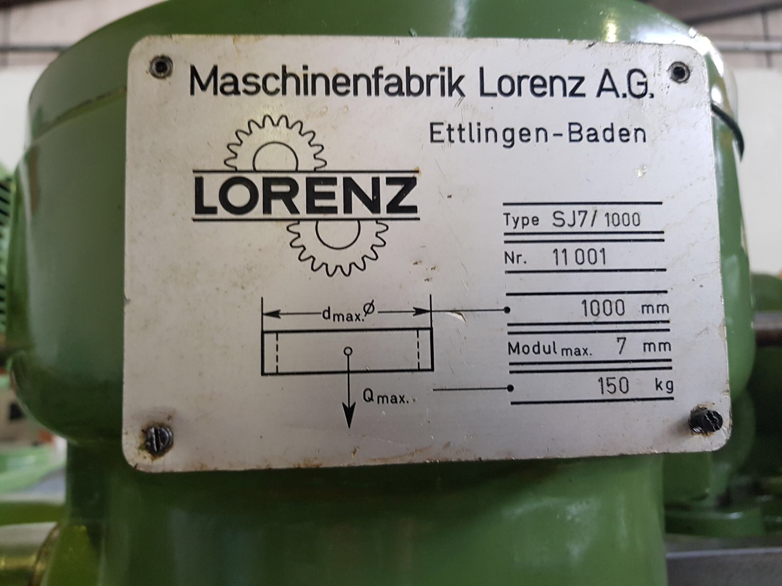 Usato Dentatrice a coltello LORENZ SJ7/1000