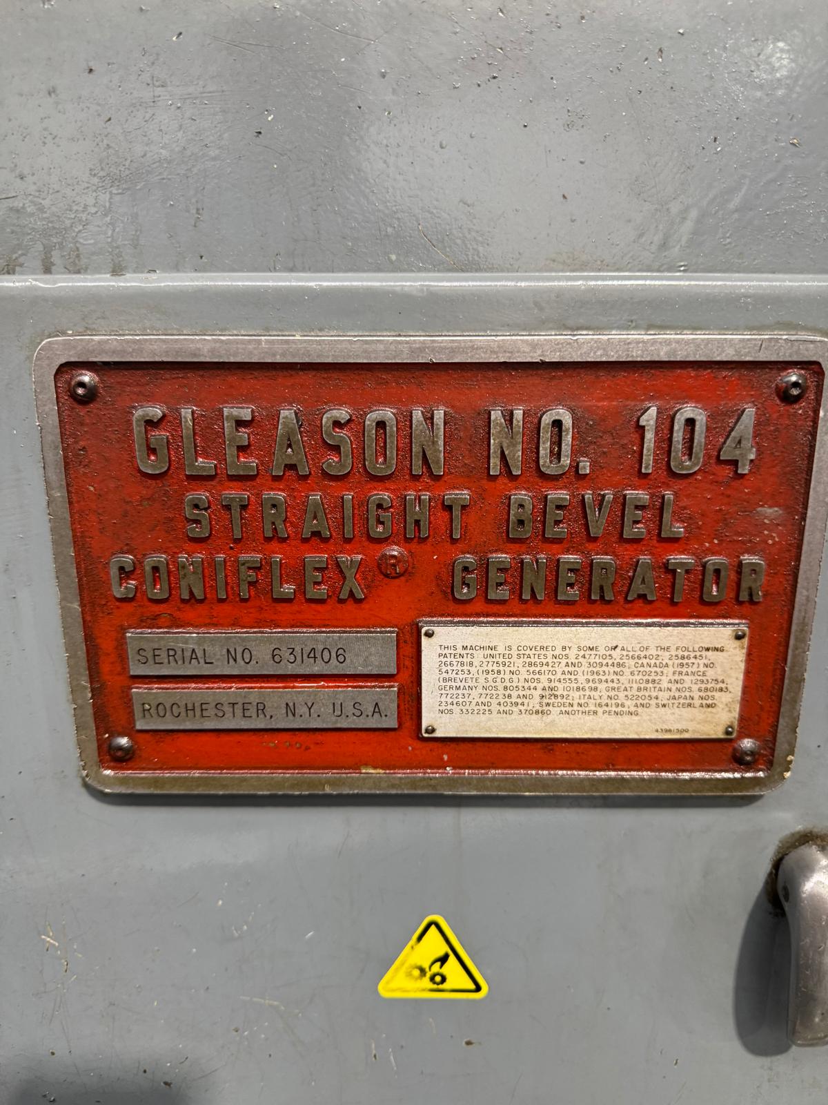 Usato Dentatrice per ingranaggi conici diritti GLEASON 104 Coniflex