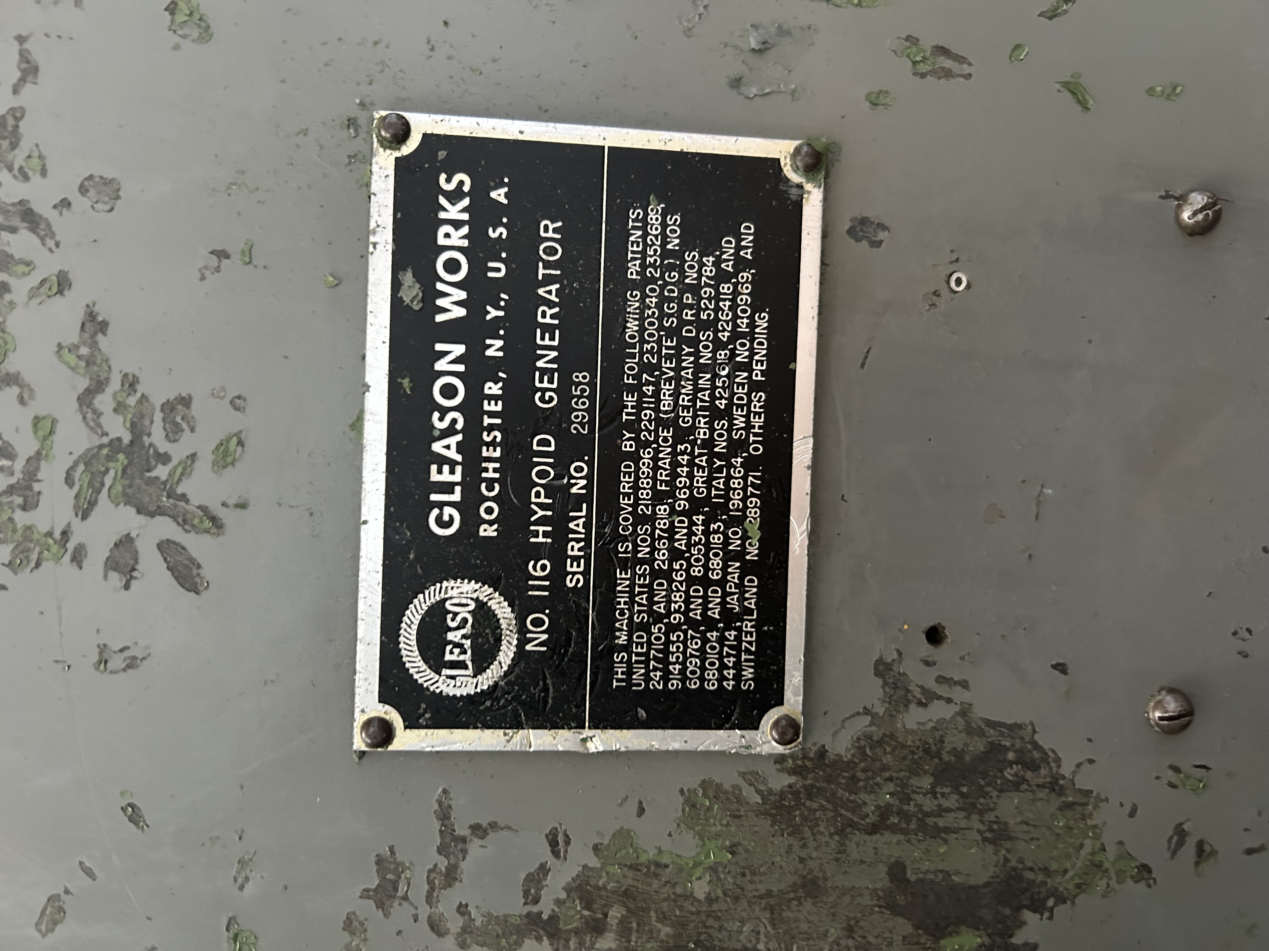 Usato Dentatrice per ingranaggi conici spiral GLEASON 116