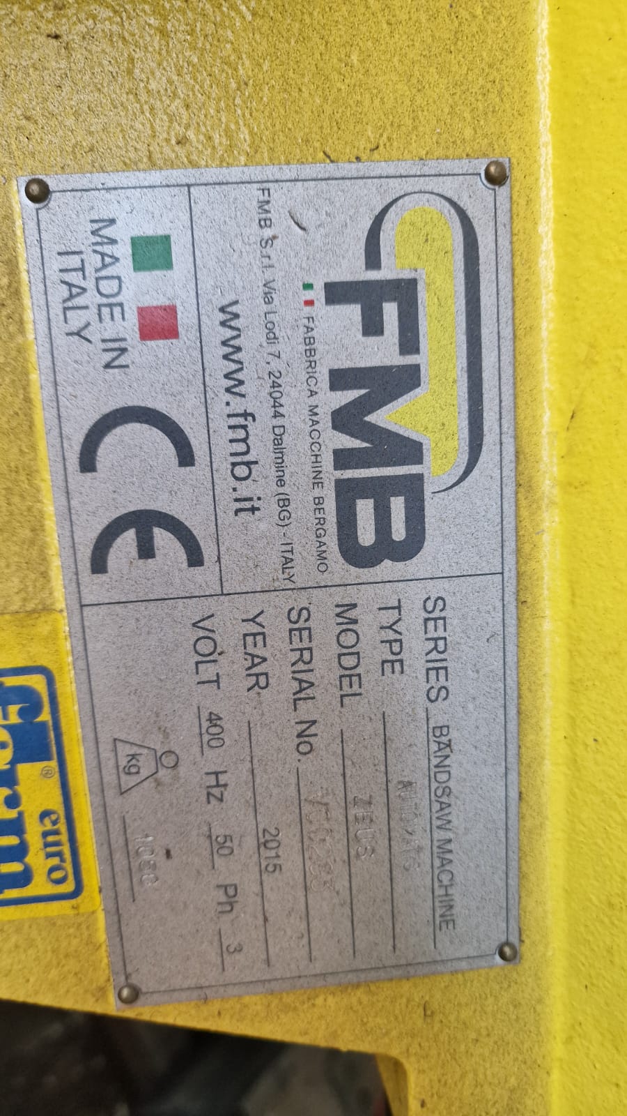 Usato Segatrice a nastro FMB ZEUS