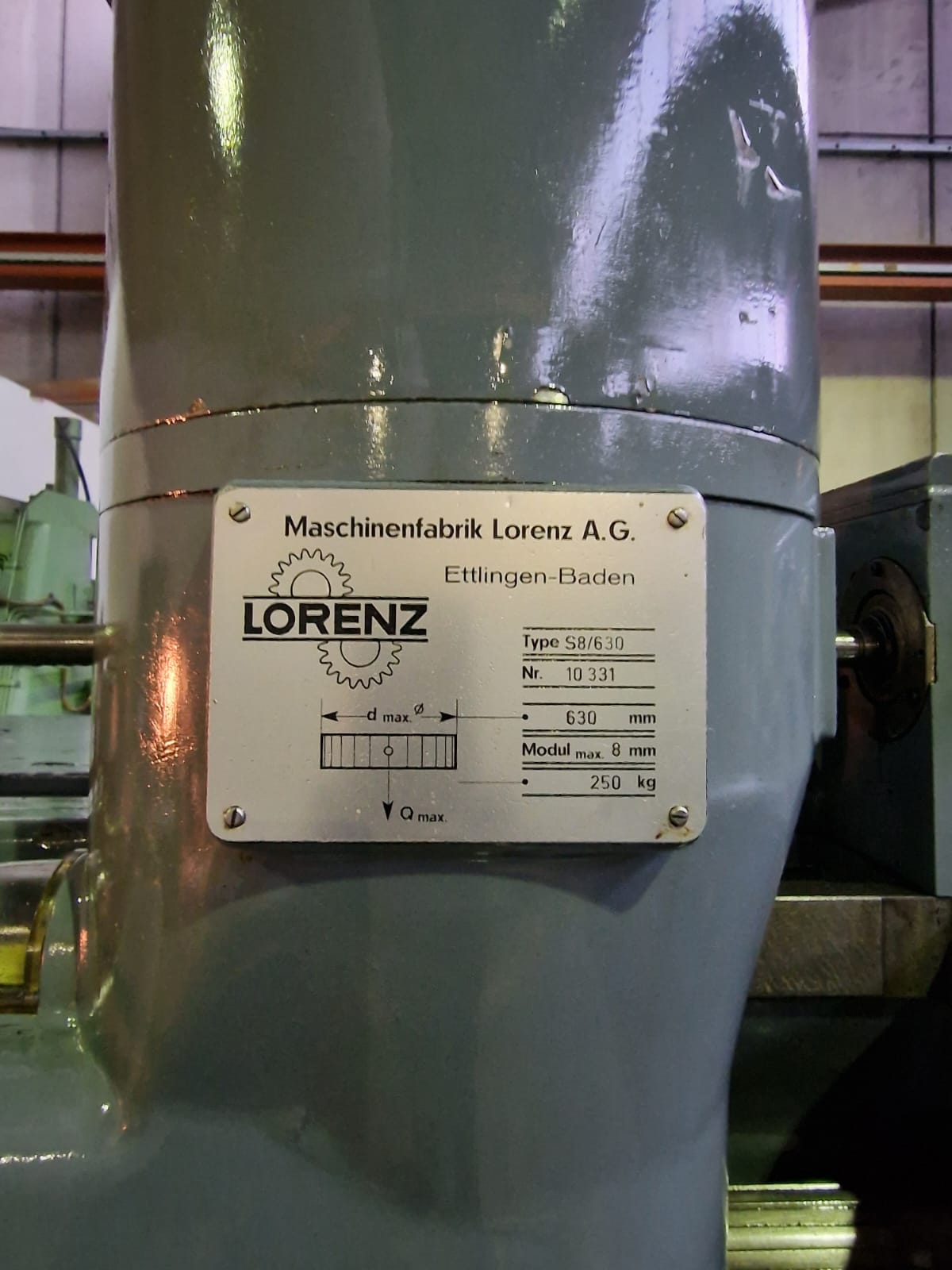 Usato Dentatrice a coltello LORENZ S8/630