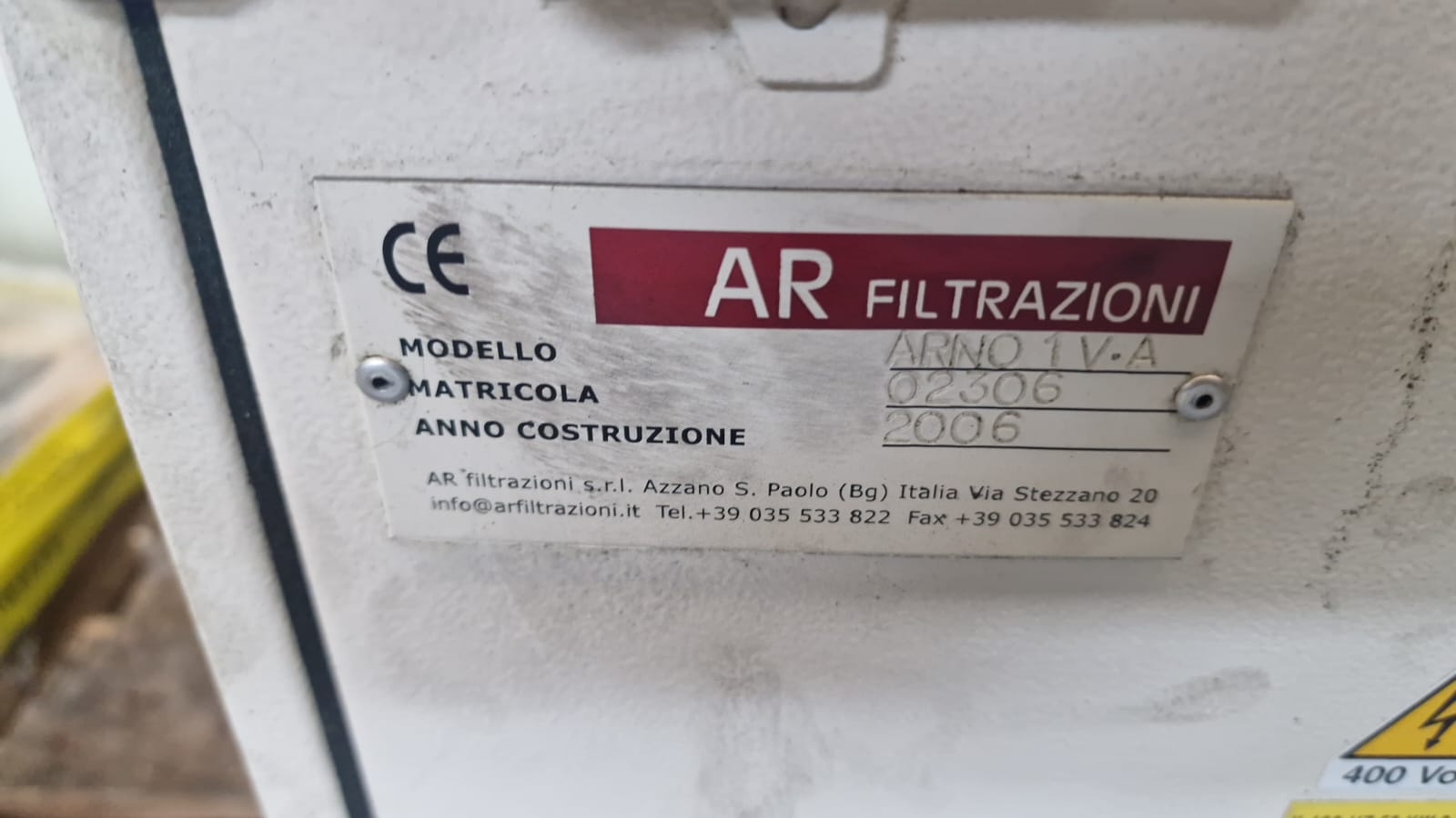 Usato Depuratore d'aria per macchine utensili ARNO 1V.A 14R